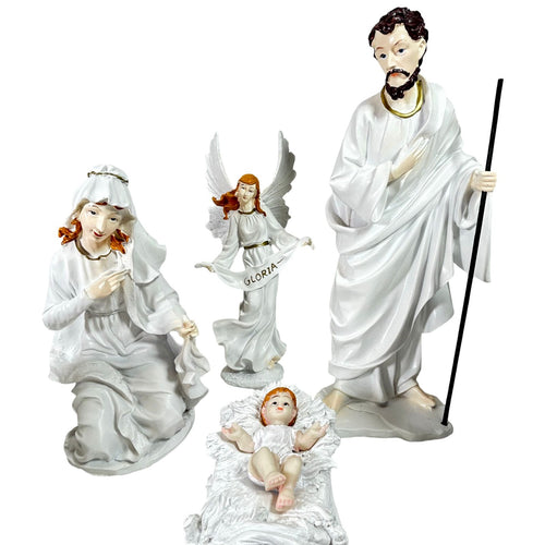 nacimiento grande white belen x 11 pc 30 cm