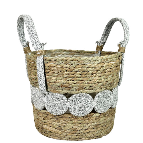 Macetero circles  gray en 4 tamaños