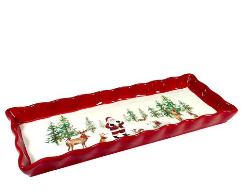 bandeja pasabocas grande santa 37x14 cm