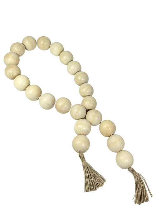 collar decorativo pepas madera 120 cmtros