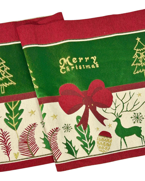 camino de mesa renos green  36x180