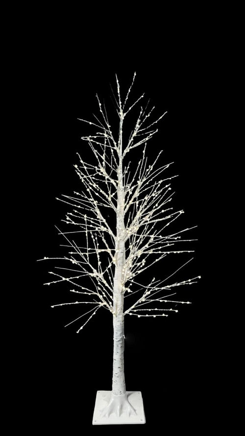 Arbol Luz Diamon Mdn Blanco 1.20