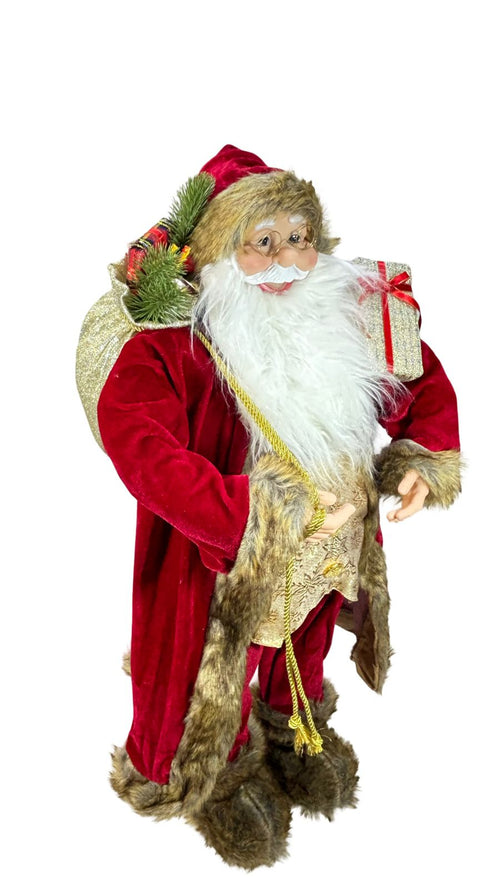 santa grande vino con regalos premium 90x38cm