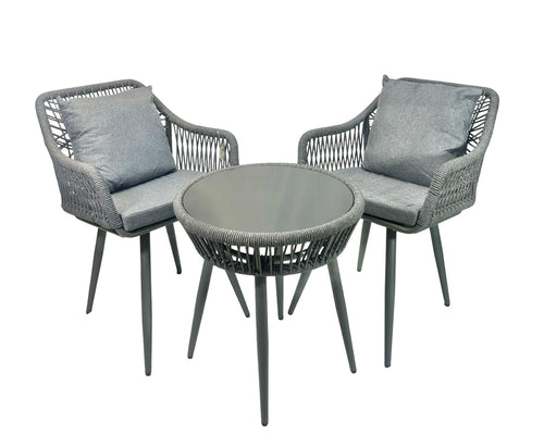 Juego de terraza x3 piezas en rattan