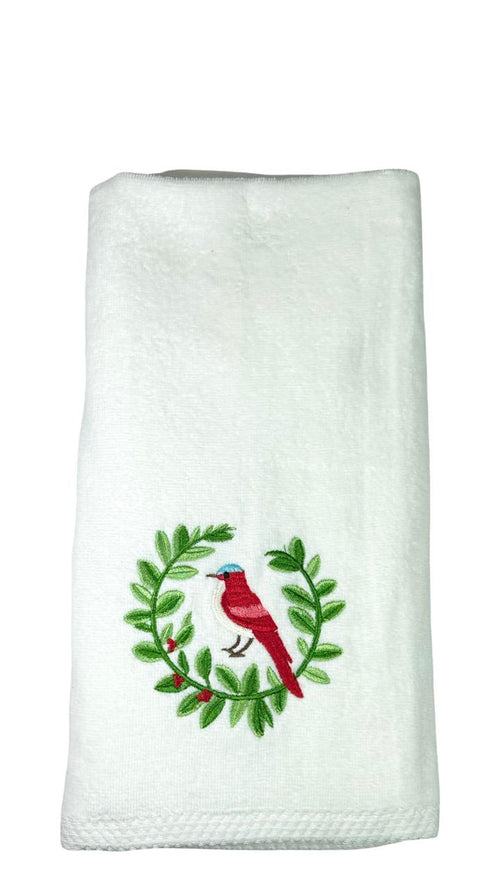 toalla pajaros blanca 2 tamaños