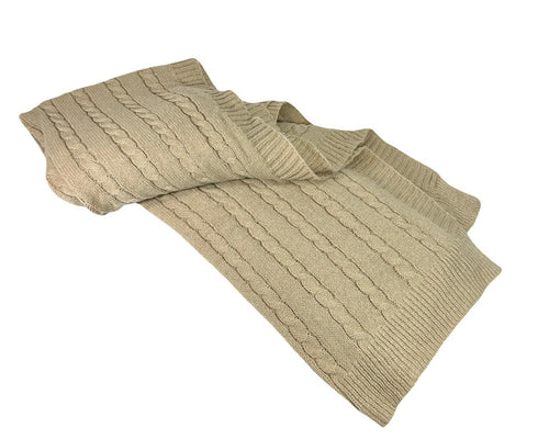 manta o trop camel lazos  gruesa 130x170 cm