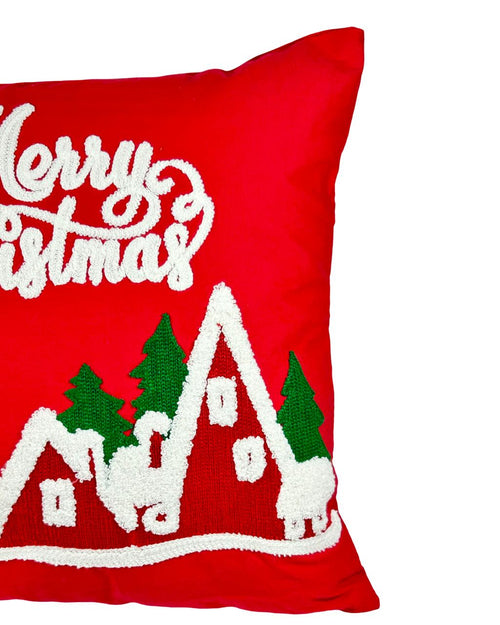 cojin funda chalets rojo 2 tamaños no incluye relleno