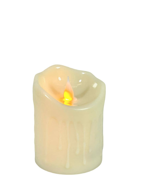 vela calida grande led  ancha 20 cm