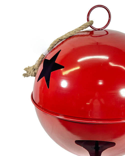 Bola cascabel estrella roja 45 cm