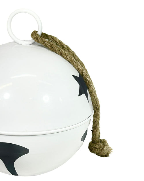 Bola cascabel estrella blanco 30cm