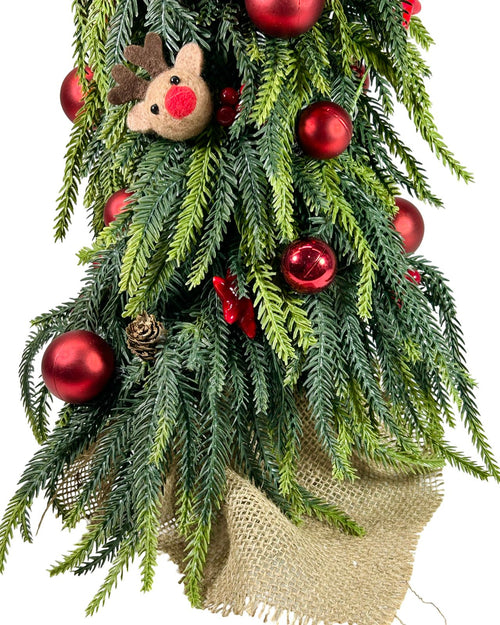 arbol deco  rojo coleccion 45 cm