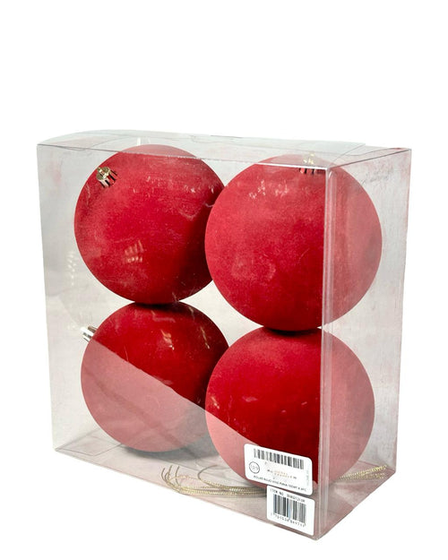 paquete de bolas x 4 vino pana 12 cm