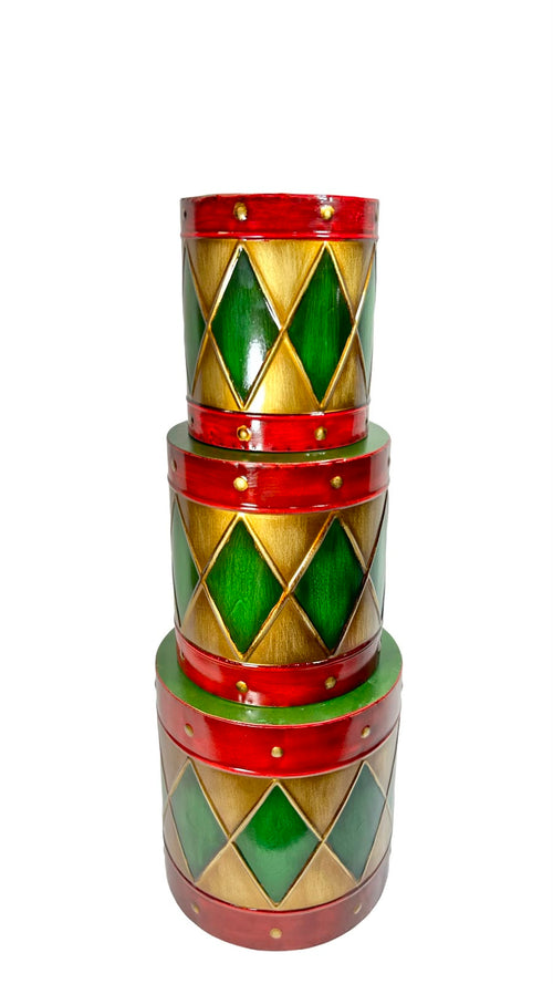 Tambores Altos Gold Red X3 -25 21 18dm
