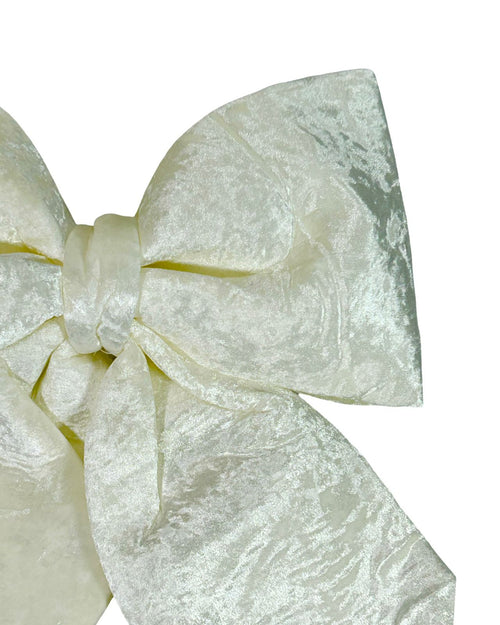 moño blanco navideño 43x50cm