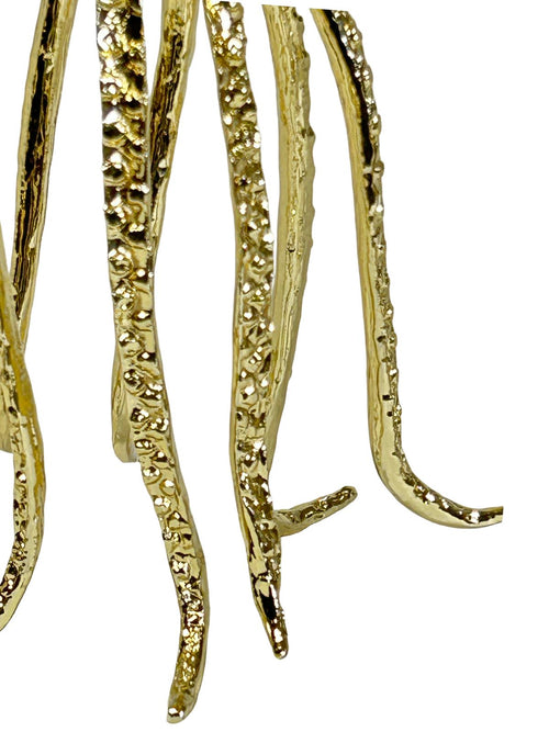 Meduza  grande en cristal metalica 23x11 cm