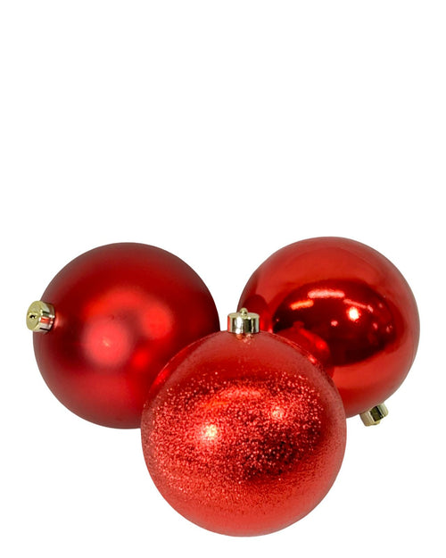 bolas rojas x3 - 15cm