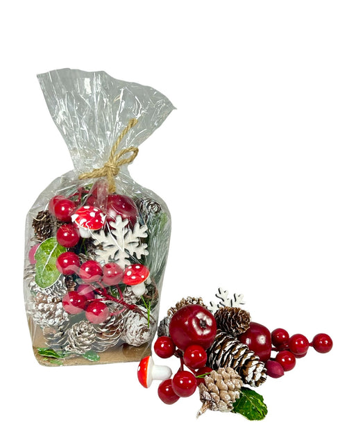adorno paquete piñas navidad las figuras miden aproximadamente 3cm de alto x 2 cm de ancho