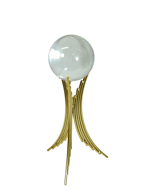 adorno metalico bola cristal lops 27x9 cm