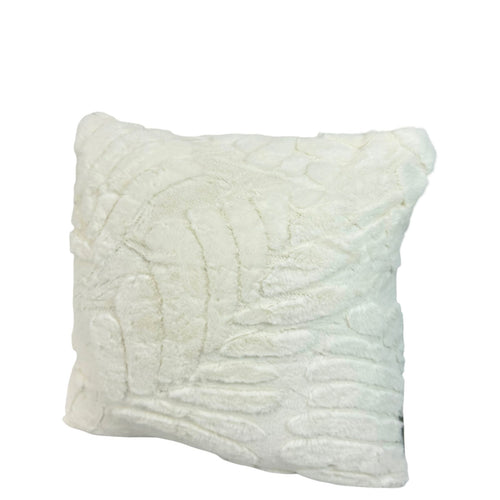 Cojin funda mink hojas grandes srt 45x45 cm ( no incluye relleno )