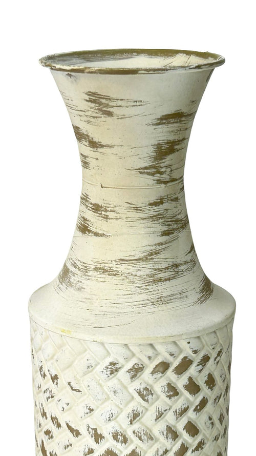 jarron blanco bintas 2 tamaño laton