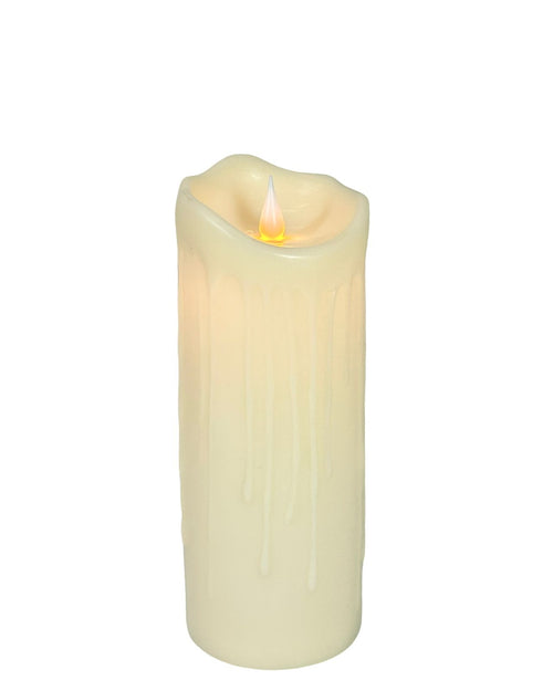 vela calida grande led  ancha 20 cm