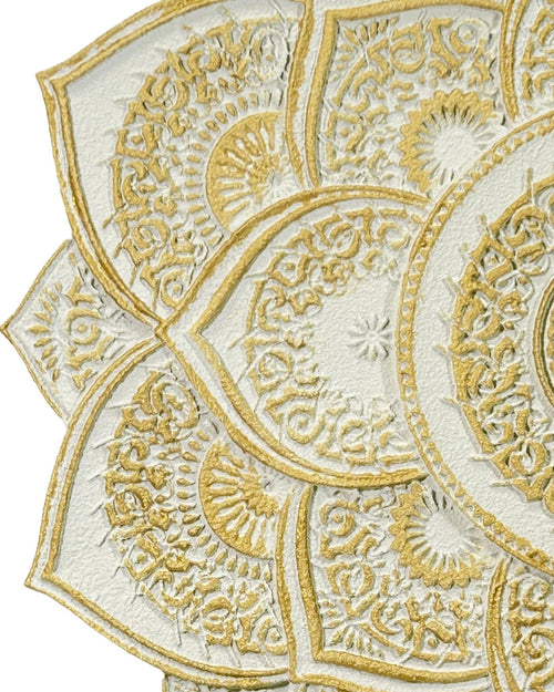 cuadro mandala de la india grande 80x80 cm