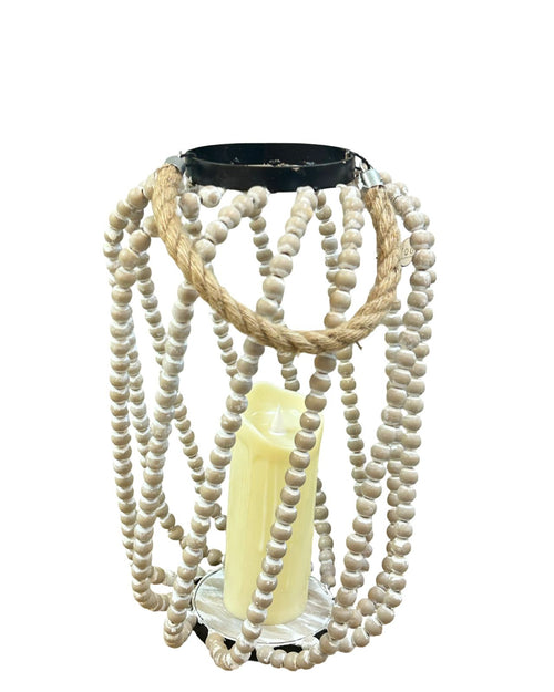 brisero boho chic grande metalico y madera 2 tamaños (no incluye vela )