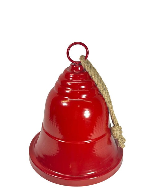 campana gigante roja metal 42 cm