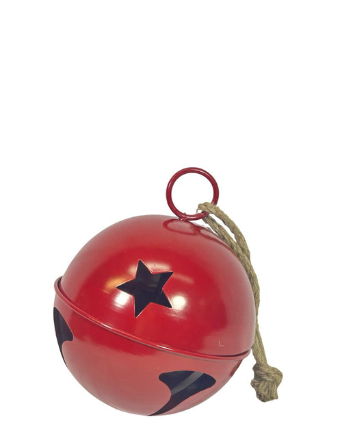 Bola cascabel estrella rojo 25cm