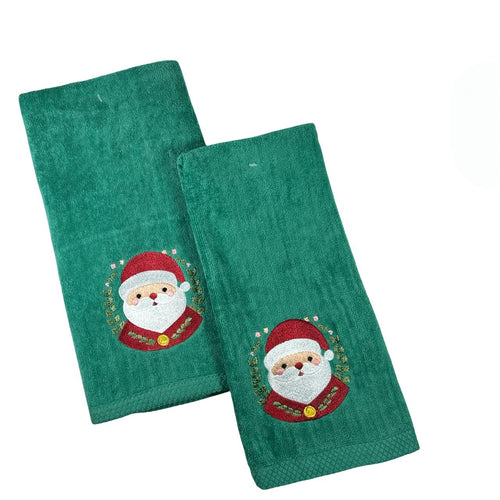 toalla navidad verde cara santa 2 tamaños