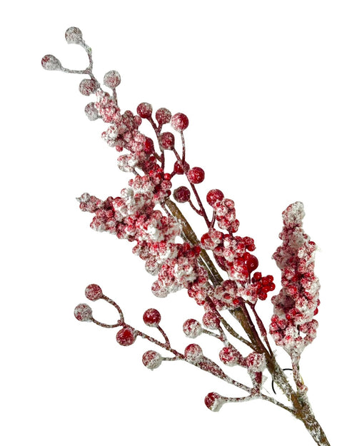 Pin de berrys rojos 70 de largo en icopor