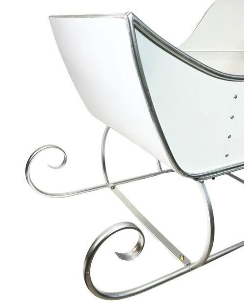 Trineo metal blanco gigante 90 cm x40 cm