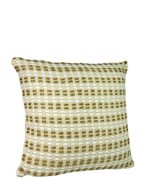 cojin trenzado camel 45x45