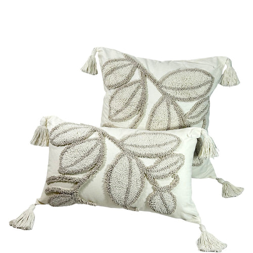 funda cojin rectangular hojas bali 30x50 cm (no incluye relleno )