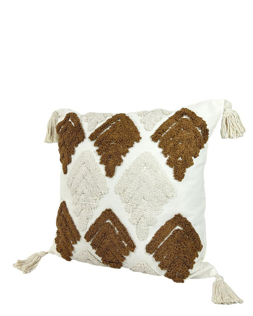 Cojin funfa espigas boho moka 45x45cm