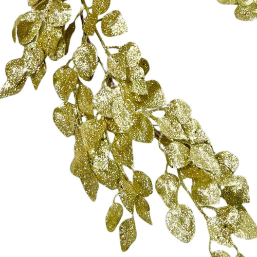 guirnalda hojas de laurel dorada 1.10 cm