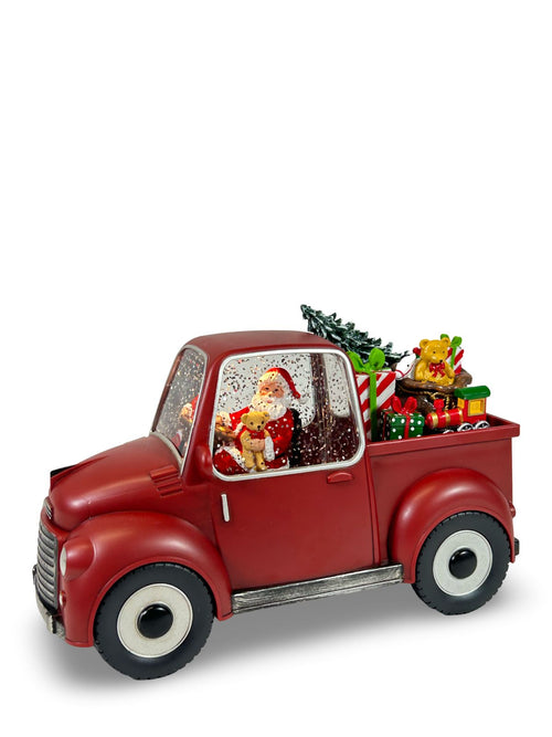 carro santa con perro atras  con pilas musical