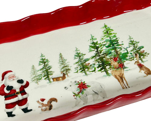 bandeja pasabocas grande santa 37x14 cm