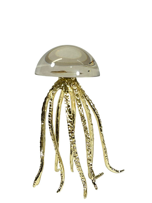 Meduza  grande en cristal metalica 23x11 cm