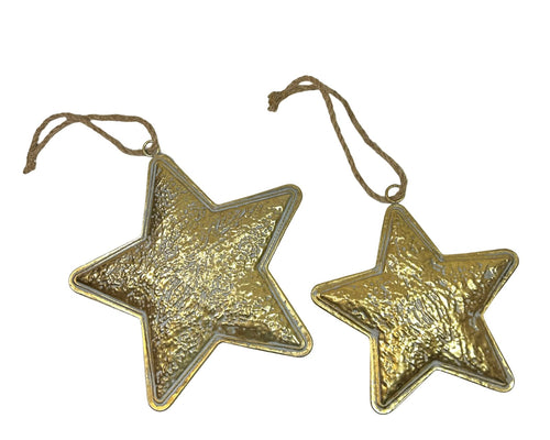 Estrella Metal Repujada Gde 33x33