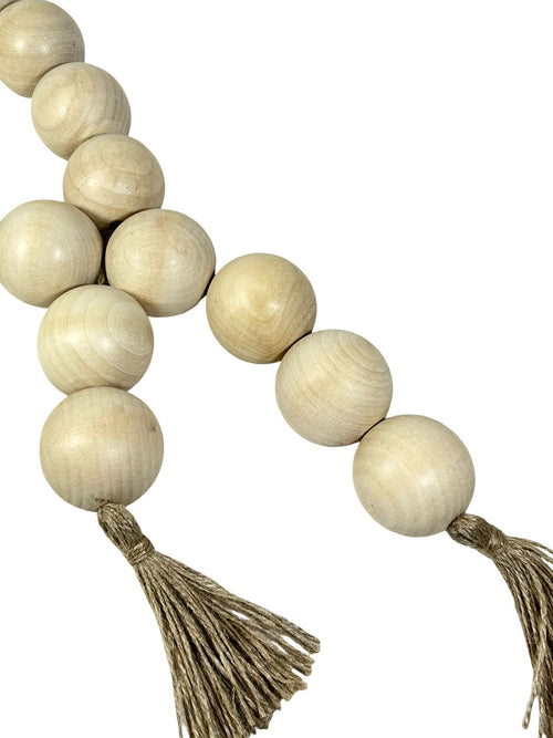 collar decorativo pepas madera 120 cmtros