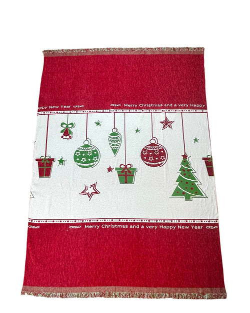 pie de cama o cubresofa de navidad 180x 130cm