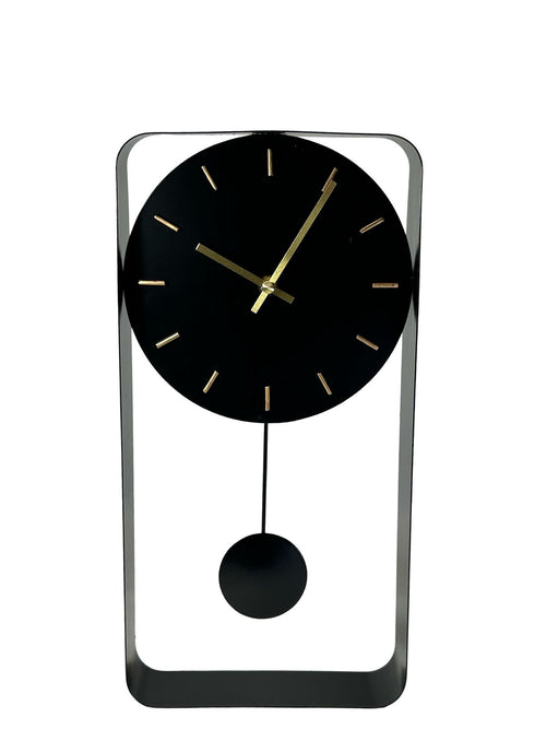 Reloj metalico pendulo black loft 40x20 cm