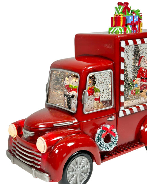 carro santa trineo arbol bubuja 19x23 cm