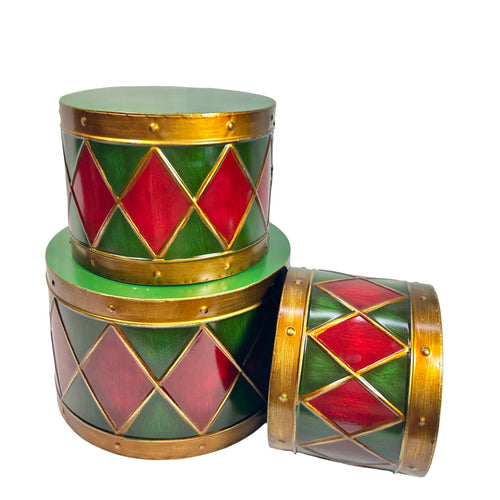 Tambores Green Red Mt x3 Gd 30 24 19dm