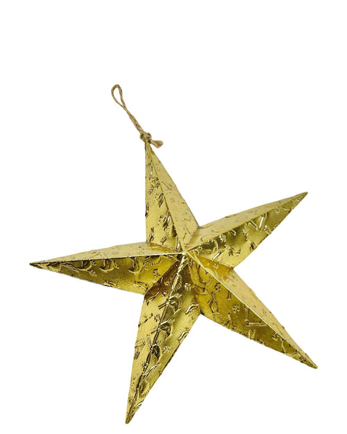 Estrella dorada metalica 3 tamaños