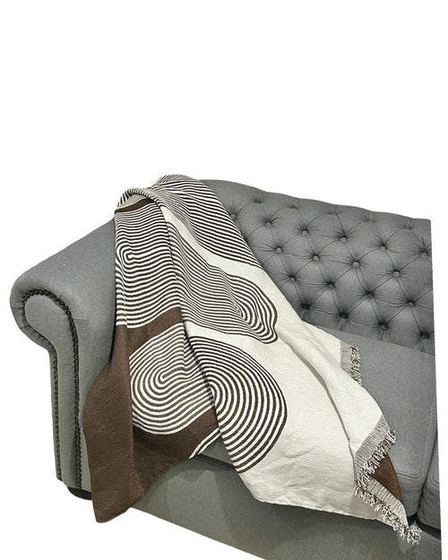 Pie de cama arcos moka 130x180 cm