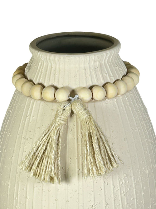 Florero grande borneo en ceramica 36x19 cm