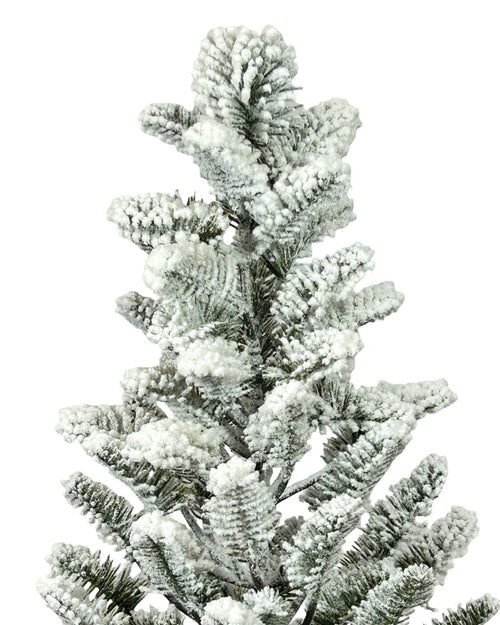 arbolito nevado  base fibra sintetica  y estructura en latex 58 cm de alto