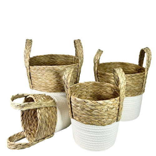 Macetero natu White boho en 4 tamaños